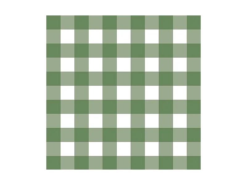 Contremarches adhésives PVC pour escalier - Vichy Vert - Lot de 5 - 15x100 cm