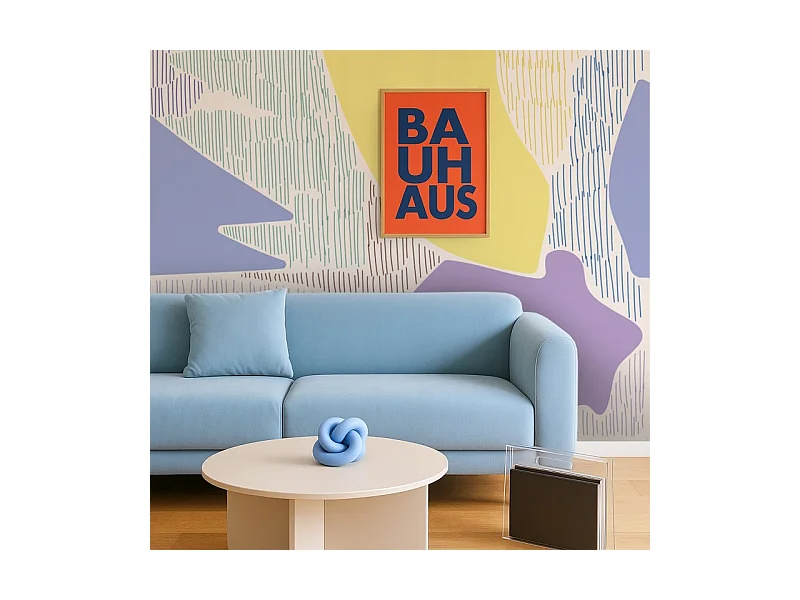 Papier peint panoramique - Jardin Tamisé - Violet - intissé : 150g/m² - 7 lés : 336x270cm