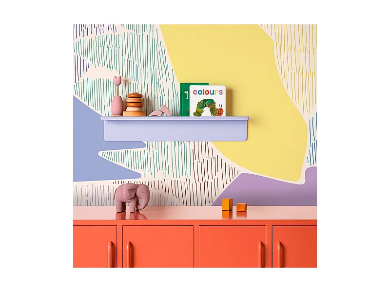 Papier peint panoramique - Jardin Tamisé - Violet - intissé : 150g/m² - 7 lés : 336x270cm