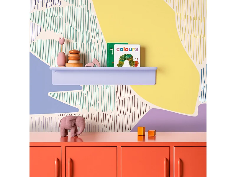 Papier peint panoramique - Jardin Tamisé - Violet - intissé : 150g/m² - 7 lés : 336x270cm