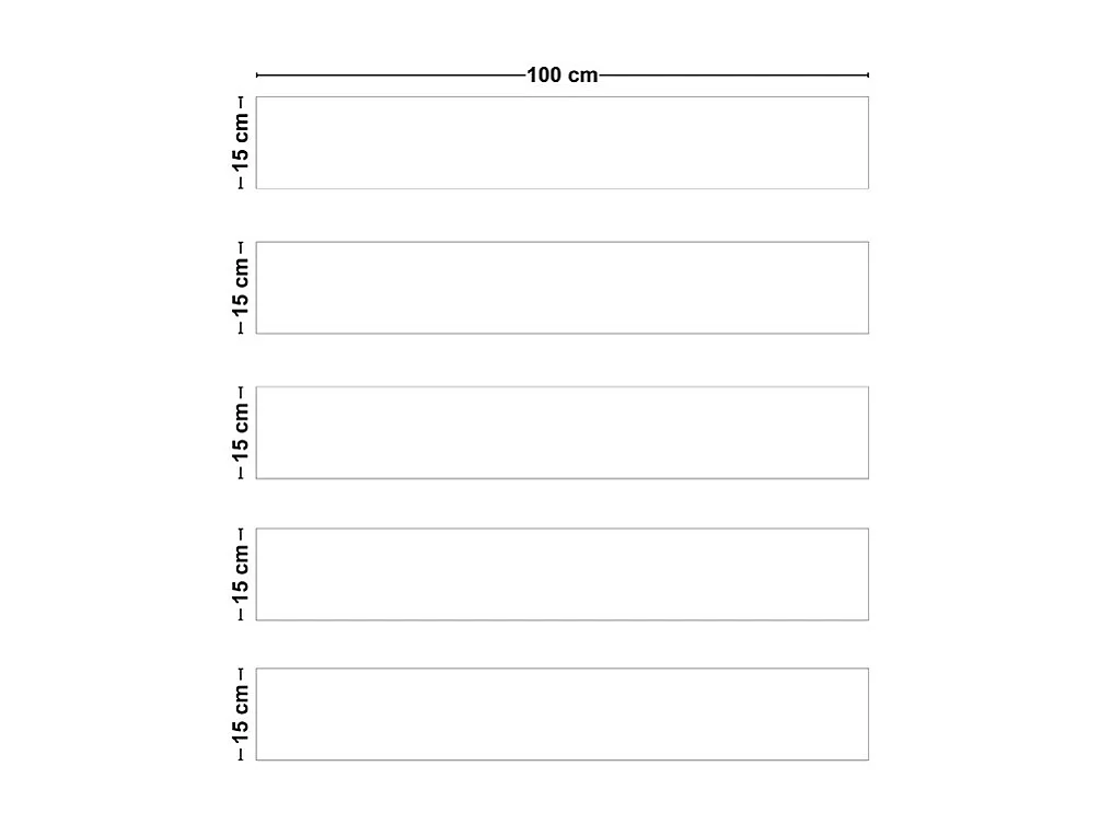 Contremarches adhésives PVC pour escalier - blanc - Lot de 5 (15x100 cm)