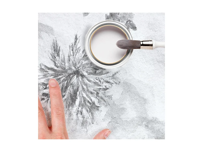 Papier peint panoramique - Rivière - Noir et Blanc - intissé : 150g/m² - 7 lés : 336x270cm