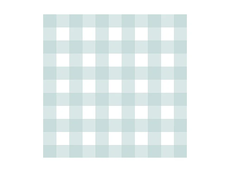 Contremarches adhésives PVC pour escalier - Vichy Bleu - Lot de 5 - 15x100 cm