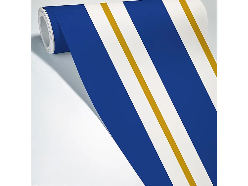 Papier peint raccordable - Bari - Bleu - intissé : 150g/m² - 4 lés : 192x270cm