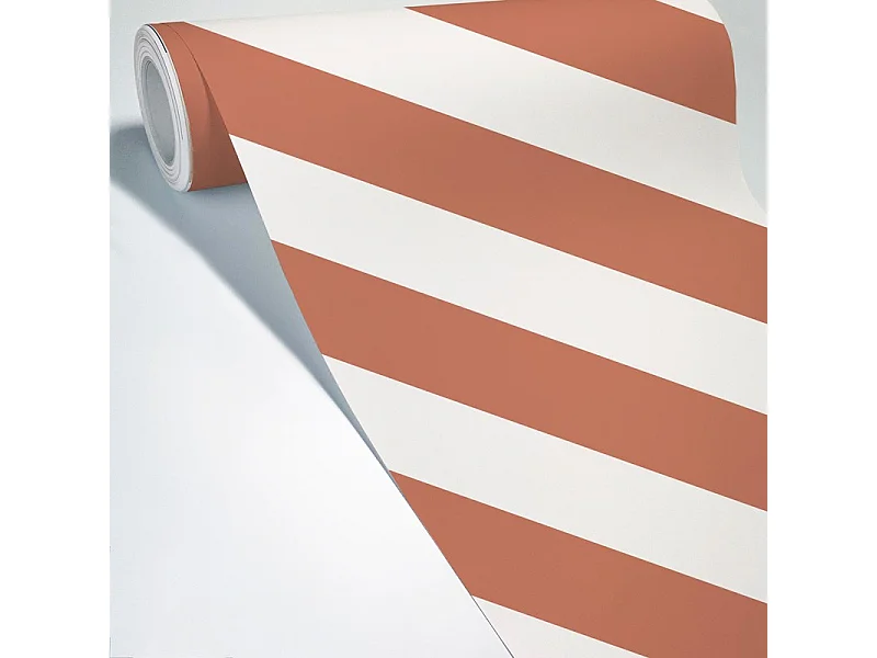 Papier peint raccordable - Evora - Rouge - intissé : 150g/m² - 4 lés : 192x270cm