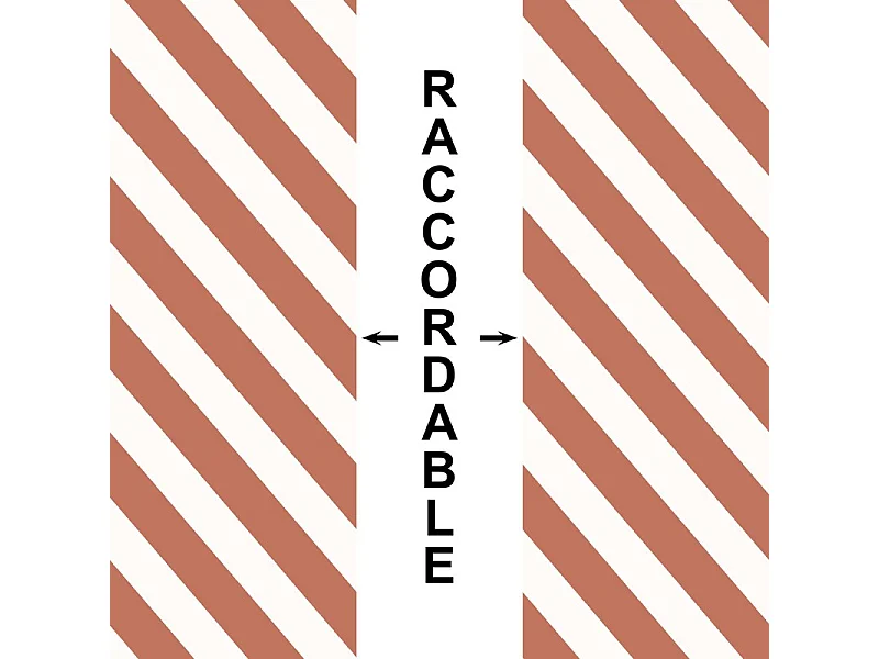 Papier peint raccordable - Evora - Rouge - intissé : 150g/m² - 4 lés : 192x270cm