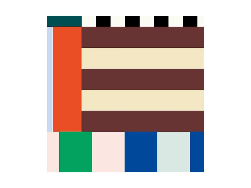 Papier peint panoramique - Tempo - Multicolore - intissé : 150g/m² - 7 lés : 336x270cm