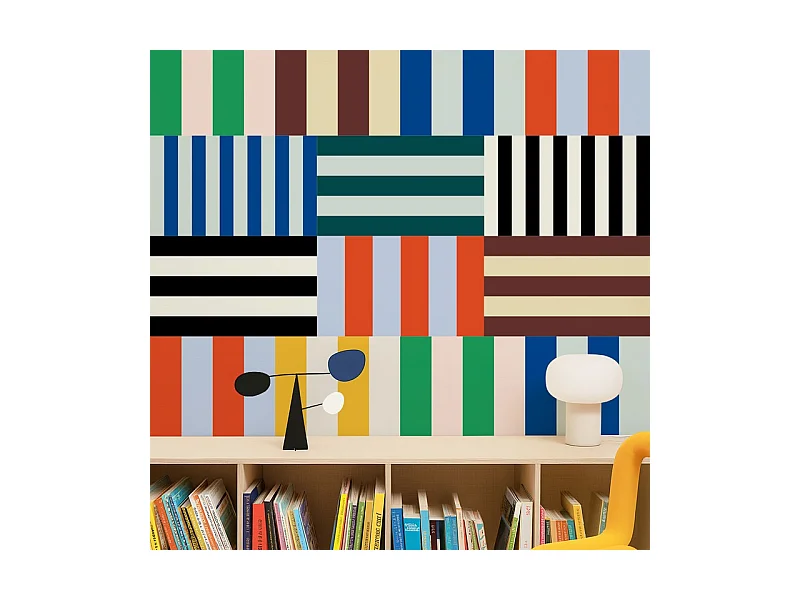 Papier peint panoramique - Tempo - Multicolore - intissé : 150g/m² - 7 lés : 336x270cm