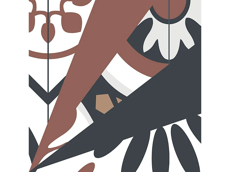 Contremarches adhésives PVC pour escalier - vintage bleu - Lot de 5 (15x100 cm)