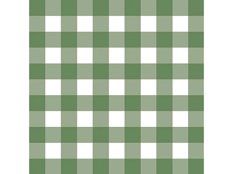 Contremarches adhésives PVC pour escalier - Vichy Vert - Lot de 5 - 18x100 cm