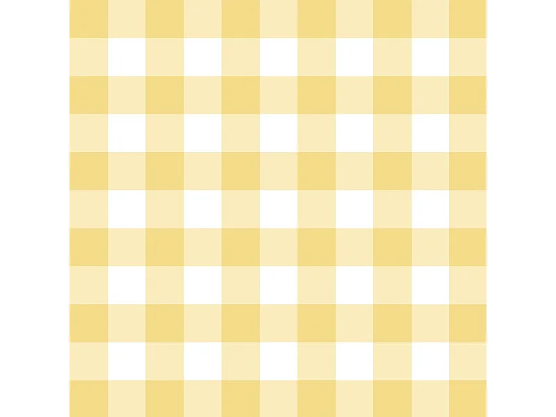 Contremarches adhésives PVC pour escalier - Vichy Jaune - Lot de 5 - 18x100 cm