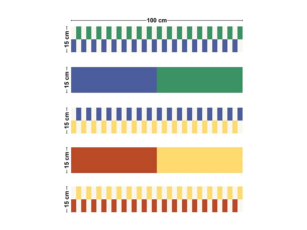 Contremarches adhésives PVC pour escalier - rouge - Lot de 5 (15x100 cm)