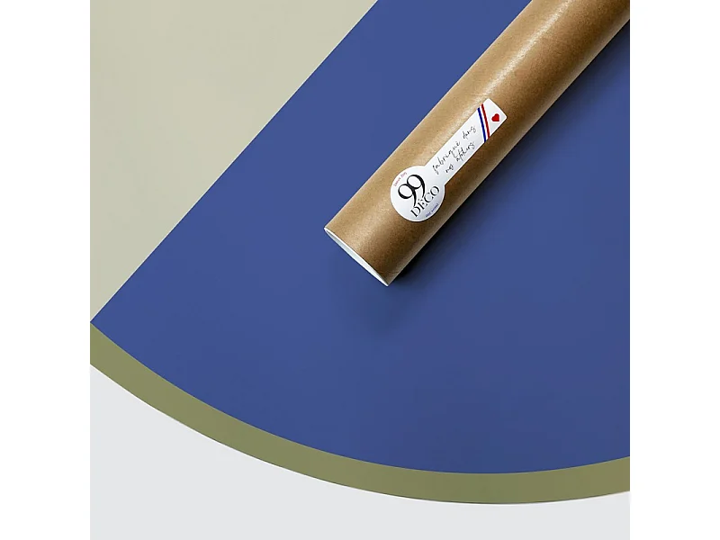 Tête de lit - Duo - intissé 225g/m² - pré-encollé - Bleu - 110x140cm