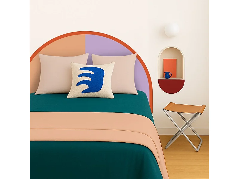 Tête de lit - Duo - intissé 225g/m² - pré-encollé - Orange - 110x160cm