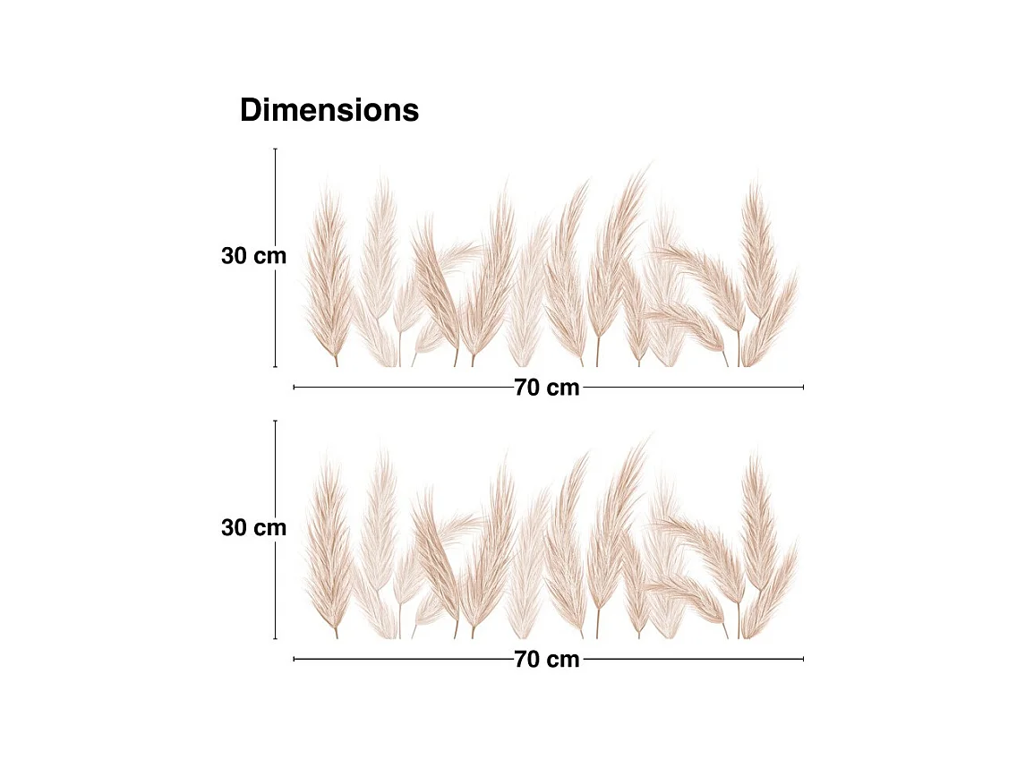 Crédence adhésive pour salle de bain en PVC marron 140x30 cm (en 2 bandeaux)