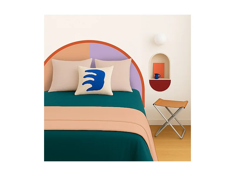 Tête de lit - Duo - intissé 225g/m² - pré-encollé - Orange - 110x180cm