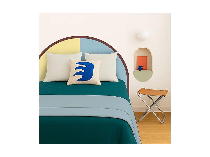 Tête de lit - Duo - intissé 225g/m² - pré-encollé - Jaune - 110x160cm