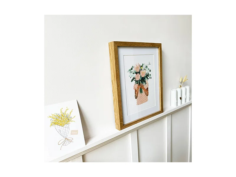 Kit de moulures murales pour étagère en bois - Pin Massif Sylvestre abouté - Alba - Prêt à coller et peindre