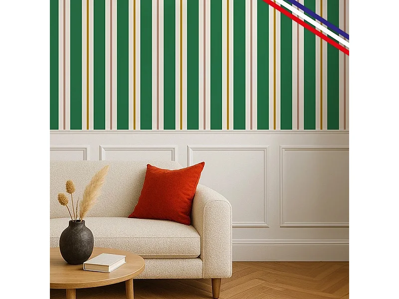 Kit de 4 moulures murales en bois Pin des Landes - Prêt à coller et peindre - Florine - 4 mètres