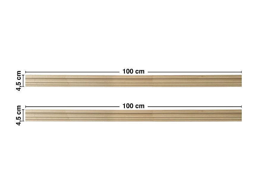 Kit de 2 étagères murales en bois - Pin Massif - 100% FSC - Prêt à coller et peindre