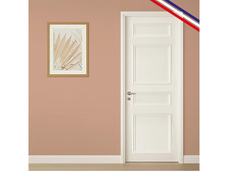 Lot de 2 kits pour moulures de porte en bois - à doucine - Prêt à coller et peindre