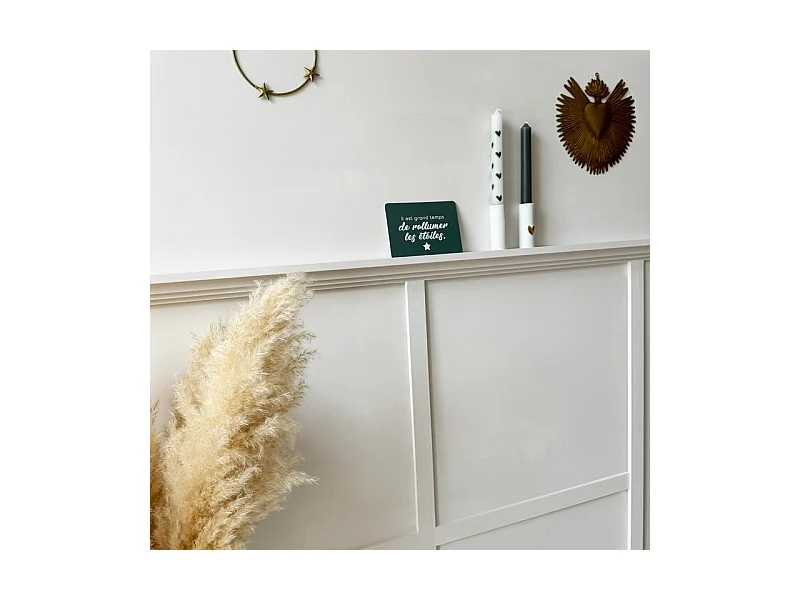 Kit de moulures murales pour étagère en bois - Pin Sylvestre abouté - Enora - Prêt à coller et peindre