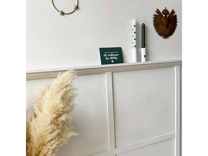 Kit de moulures murales pour étagère en bois - Pin Sylvestre abouté - Enora - Prêt à coller et peindre