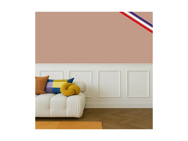 Kit de 4 moulures murales en bois Pin des Landes - Prêt à coller et peindre - Antoinette - 4 mètres