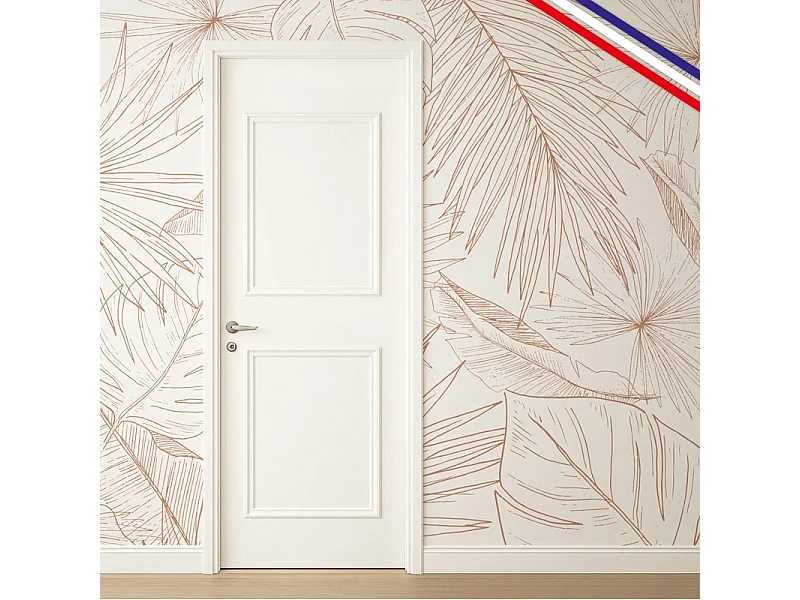 Lot de 2 kits pour moulures de porte en bois - à doucine - Prêt à coller et peindre