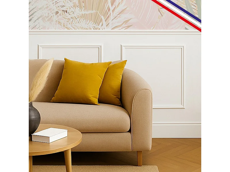 Kit de 2 moulures murales en bois Pin des Landes - Prêt à coller et peindre - Florine - 2 mètres