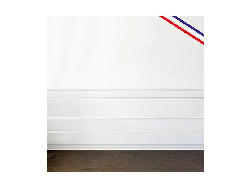 Kit de 1 moulures murales en bois Pin des Landes - Prêt à coller et peindre - Juliette - 4 mètres