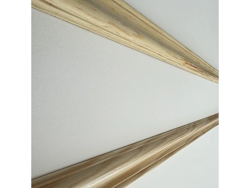 Kit de 1 moulures murales en bois Pin des Landes - Prêt à coller et peindre - Juliette - 4 mètres