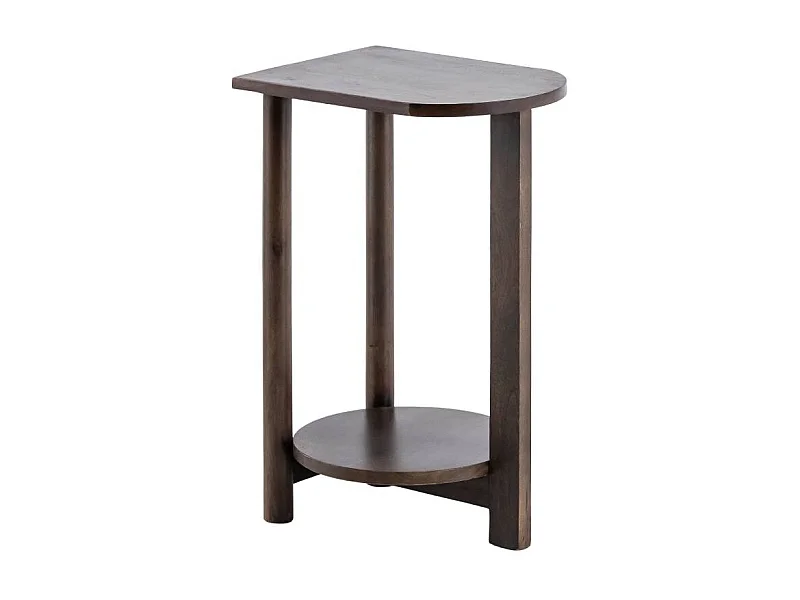 Table de chevet ovale en bois de manguier Sharon