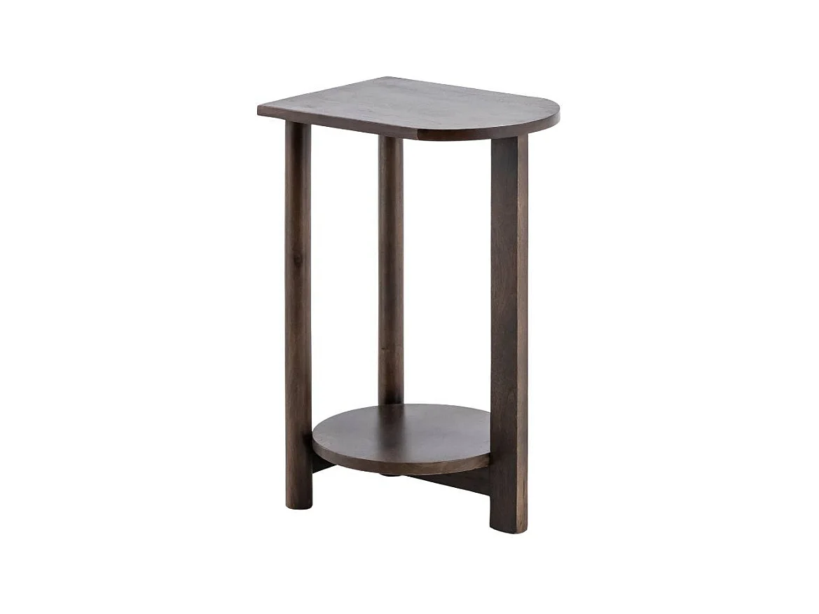 Table de chevet ovale en bois de manguier Sharon