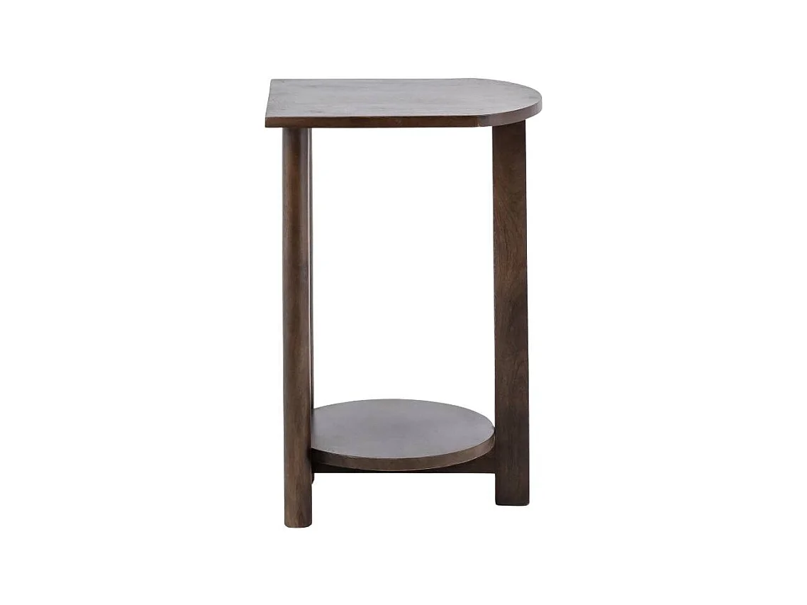 Table de chevet ovale en bois de manguier Sharon