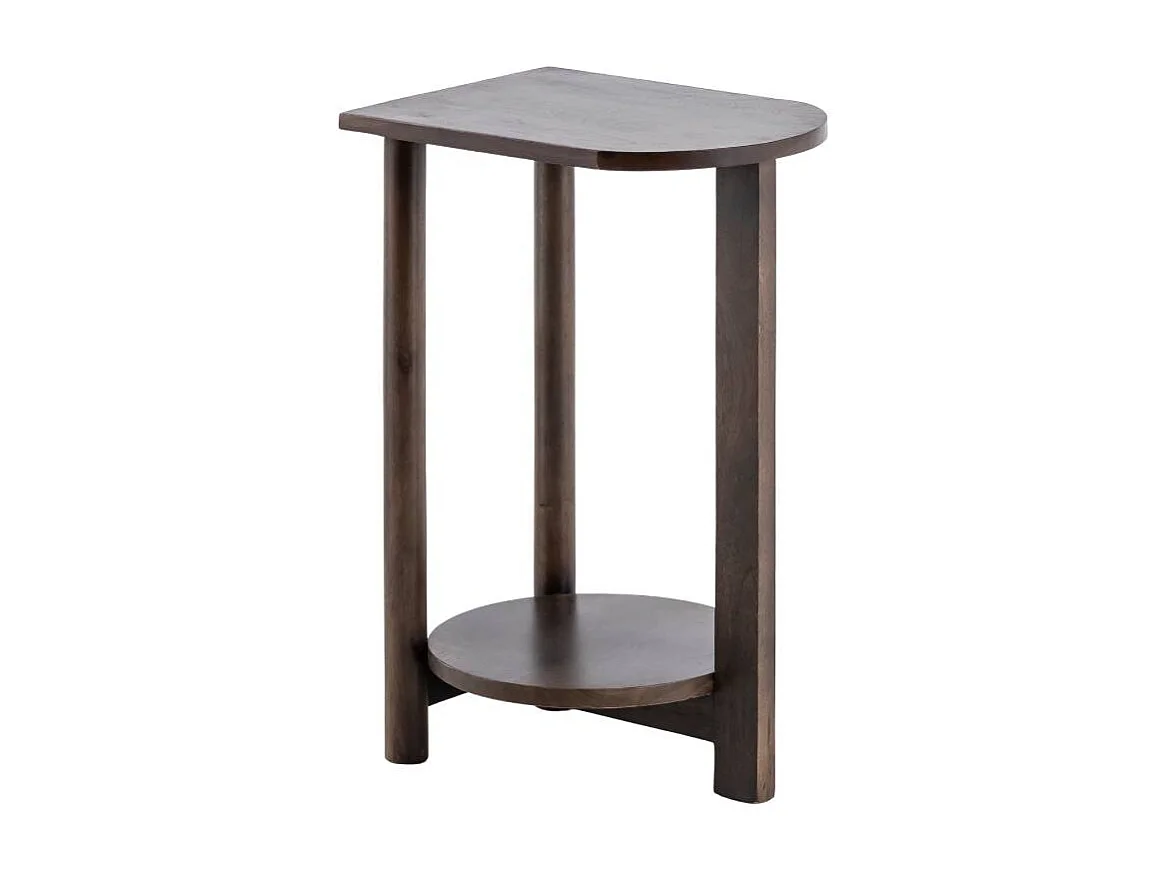 Table de chevet ovale en bois de manguier Sharon