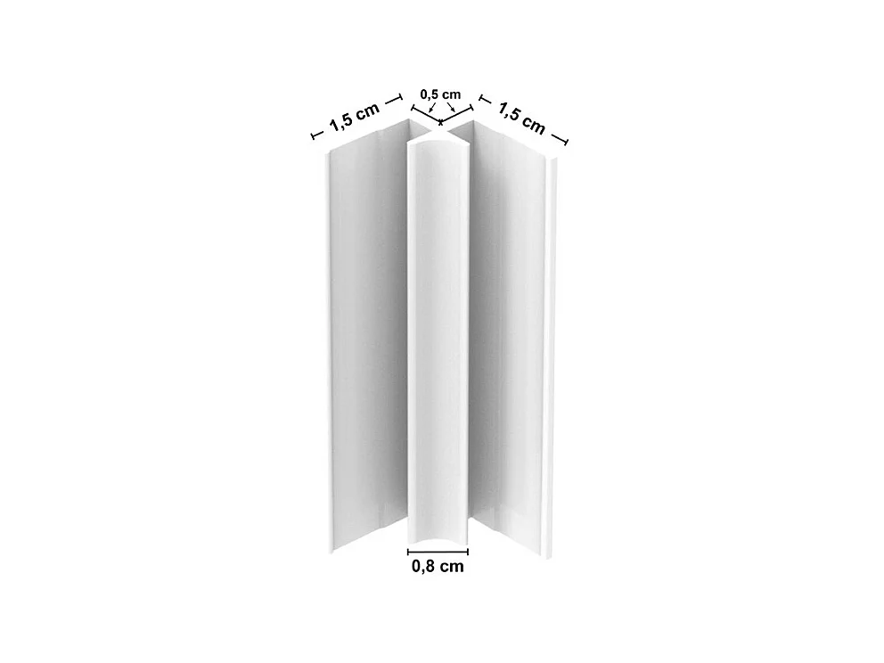 Lot de 2 panneaux de douche en aluminium (90x220 & 120x220 cm) + profilés blanc - Vegetalist - Marron