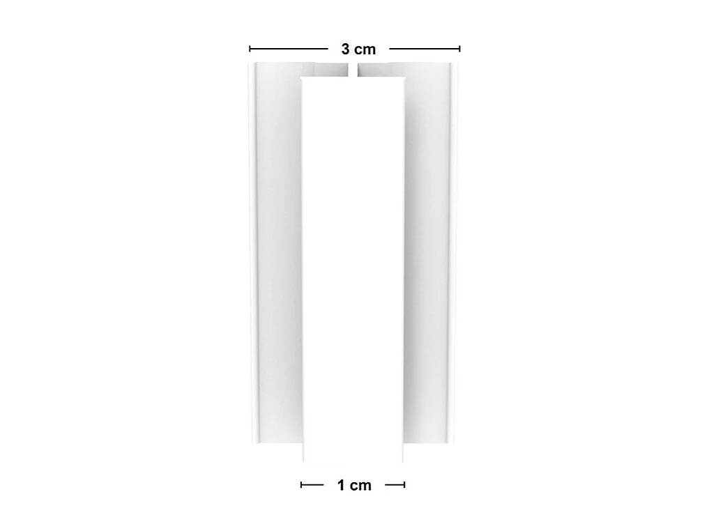 Lot de 2 panneaux de douche en aluminium (90x220 & 120x220 cm) + profilés blanc - Essentiel - Blanc