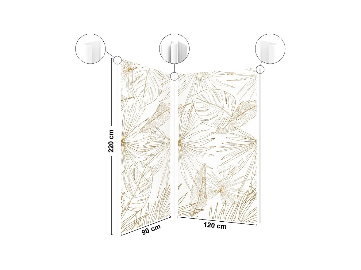 Lot de 2 panneaux de douche en aluminium (90x220 & 120x220 cm) + profilés blanc - Lamnar - Noir