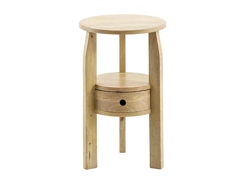 Table de chevet en bois de manguier Juliet