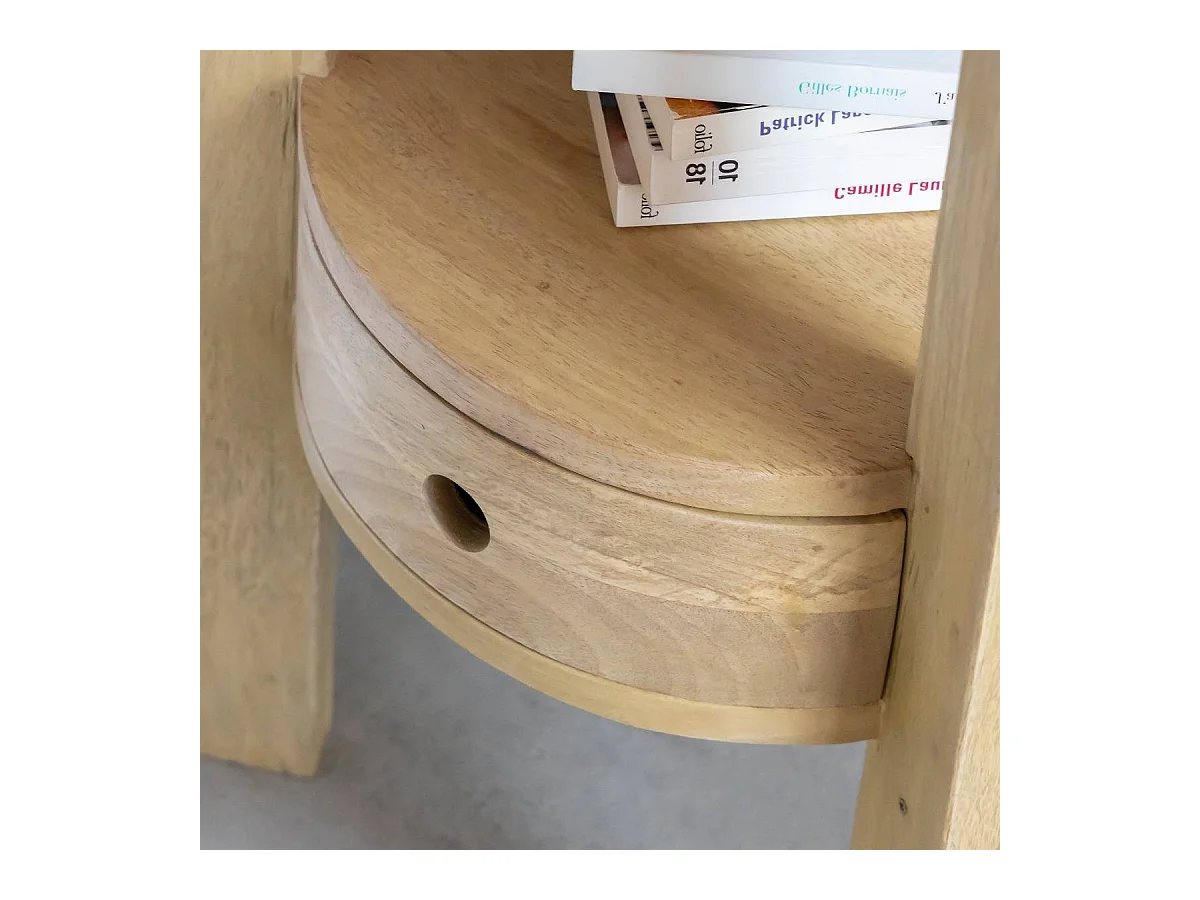 Mesita de noche de madera de mango Juliet