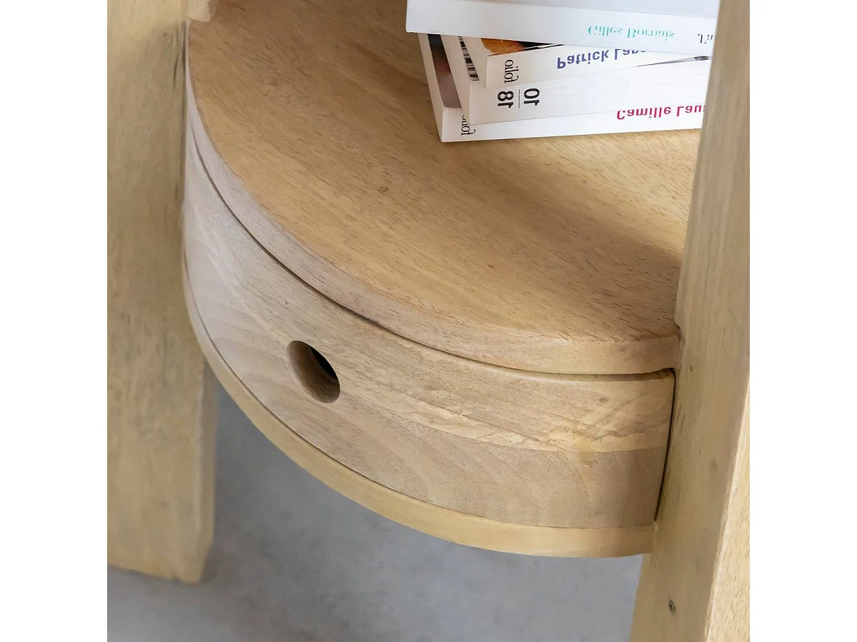 Table de chevet en bois de manguier Juliet