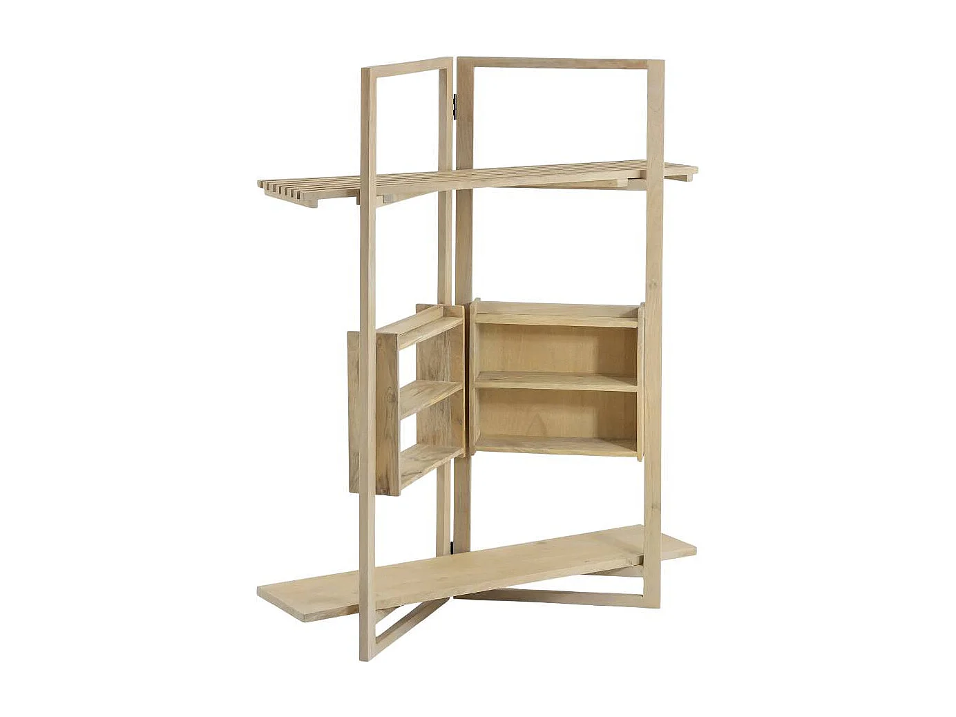 Estante independiente en madera de mango Tara