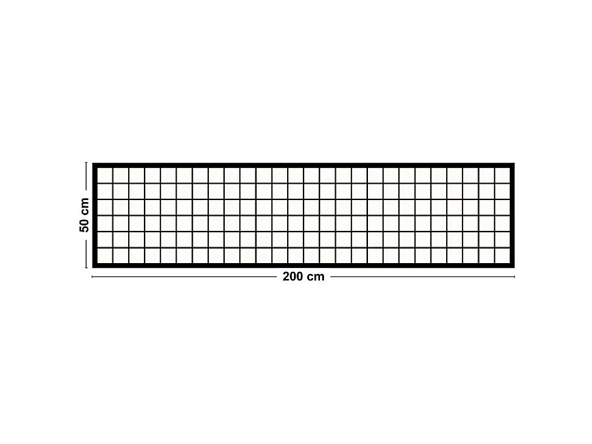 Tapis antidérapant - Brest - vinyle - int./ext. - Noir - 50x200cm