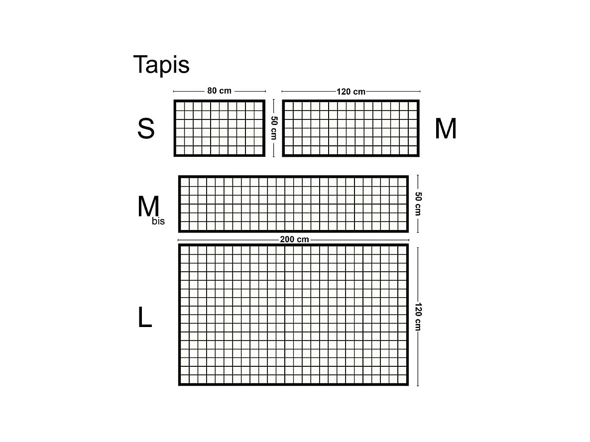 Tapis antidérapant - Brest - vinyle - int./ext. - Noir - 50x200cm