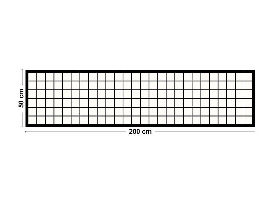 Tapis antidérapant - Brest - vinyle - int./ext. - Noir - 50x200cm