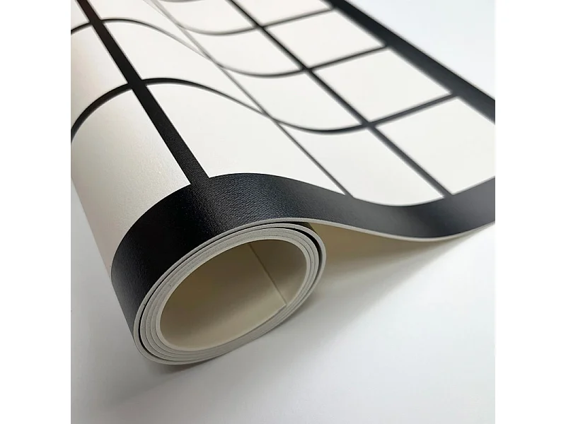 Tapis antidérapant - Brest - vinyle - int./ext. - Noir - 50x200cm