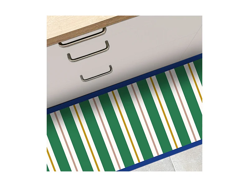 Tapis antidérapant - Aveiro - vinyle - int./ext. - Vert - 120x200cm