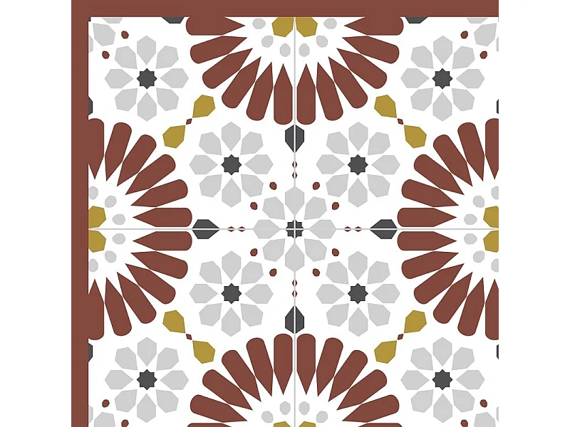 Tapis antidérapant - Marsiho - vinyle - int./ext. - Rouge - 50x120cm