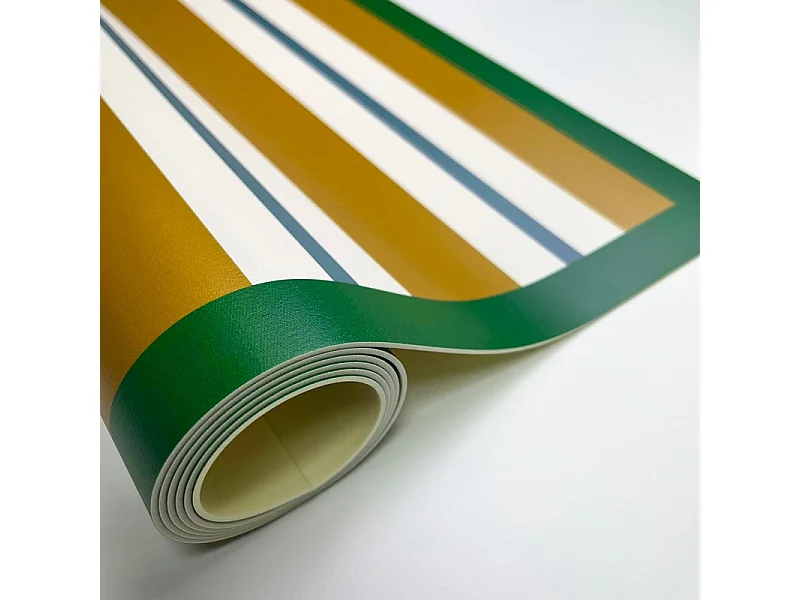 Tapis antidérapant - Corfou - vinyle - int./ext. - Orange - 50x120cm